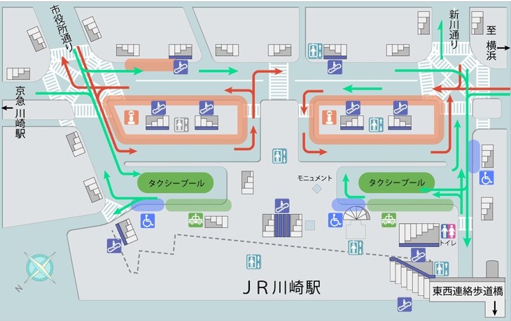 川崎市 川崎駅東口駅前広場再編整備について